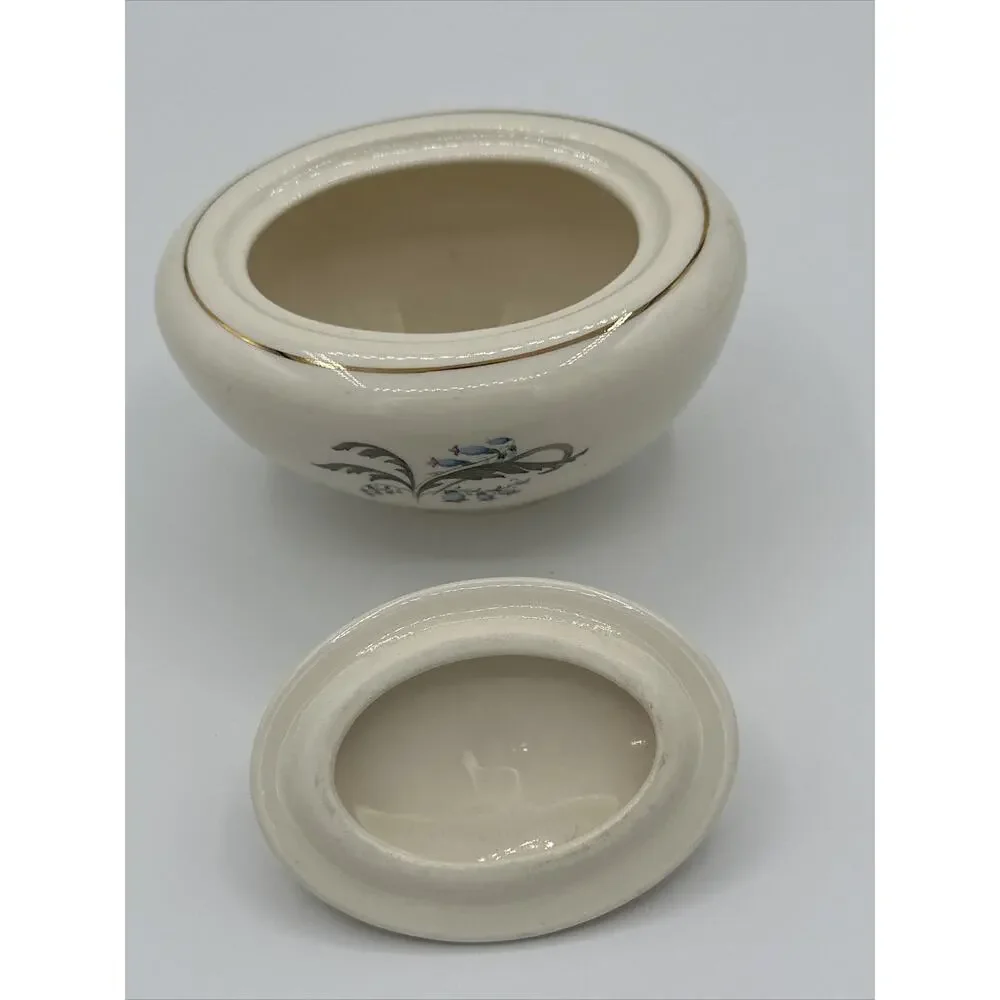 Edwin Knowles China Bluebells Sugar Bowl W/ Lid Discontinued